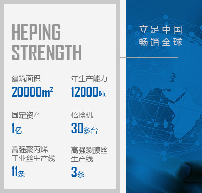 徐州和平化纖有限公司，丙綸工業(yè)絲，裂膜工業(yè)絲，丙綸高強(qiáng)絲，聚丙烯高強(qiáng)絲，高強(qiáng)丙綸網(wǎng)絡(luò)絲